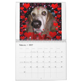 Basset hound-kalender kalender (Feb 2027)