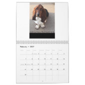 Basset hound-kalender kalender (Feb 2027)