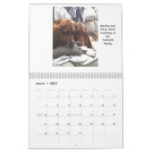 Basset hound-kalender kalender (Mar 2021)