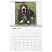 Basset hound-kalender kalender (Jan 2027)