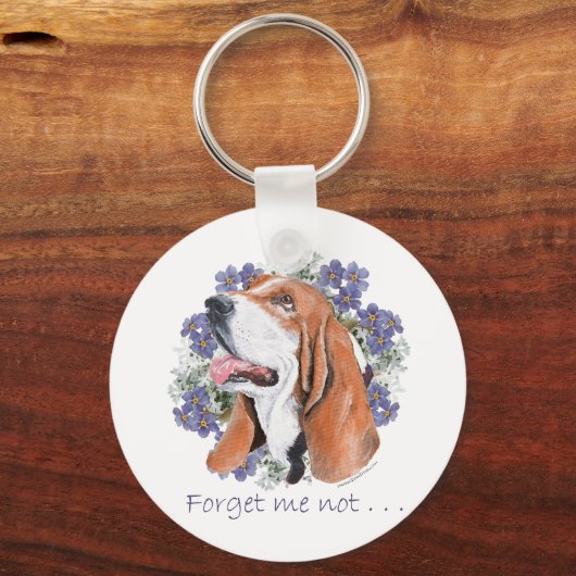 Basset Hound Keepomwille Sleutelhanger (Voorkant)