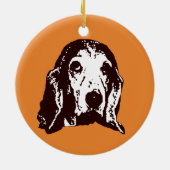 Basset Hound Keramisch Ornament (Achterkant)