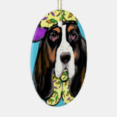Basset Hound Keramisch Ornament (Rechts)