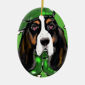 Basset Hound Keramisch Ornament (Voorkant)