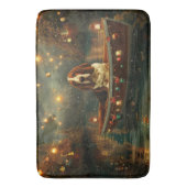 Basset Hound Kerst Feestelijke reis Badmat (Voorkant Verticaal)