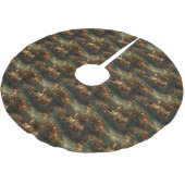 Basset Hound Kerst Feestelijke reis Kerstboom Rok (Gekanteld)