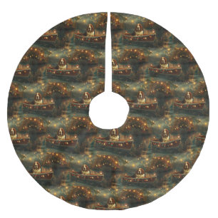 Basset Hound Kerst Feestelijke reis Kerstboom Rok