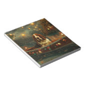 Basset Hound Kerst Feestelijke reis Notitieblok (Schuin)