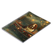 Basset Hound Kerst Feestelijke reis Notitieboek (Linkerzijde)