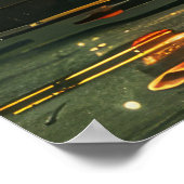 Basset Hound Kerst Feestelijke reis Poster (Hoek)