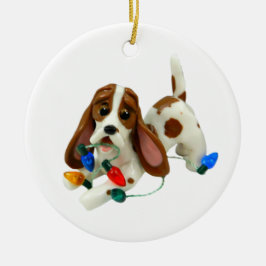 Basset Hound Kerst Ornament