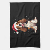 Basset Hound Kerst Tank Top Theedoek (Verticaal)