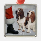 Basset Hound kerstcadeautjes Ornament (Voorkant)