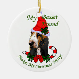 Basset Hound kerstcadeautjes Ornament