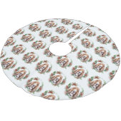 Basset Hound Kerstkrans Feestelijke Pup Kerstboom Rok (Gekanteld)