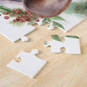 Basset Hound Kerstkrans Feestelijke Pup Legpuzzel (Zijkant)