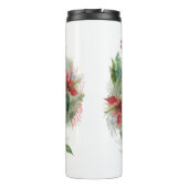 Basset Hound Kerstkrans Feestelijke Pup Thermosbeker (Achterkant)