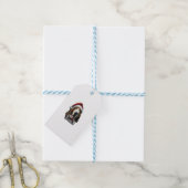Basset Hound Kerstmis Cadeaulabel (Met Touw)
