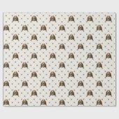 Basset Hound Kerstmis Cadeaupapier (Vlak)