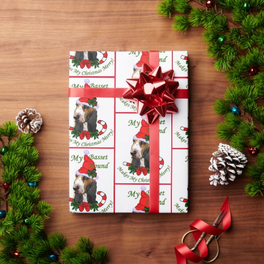 Basset Hound Kerstmis Cadeaupapier (Feestdagen Geschenken)