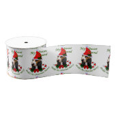 Basset Hound Kerstmis Grosgrain Lint (Spoel)