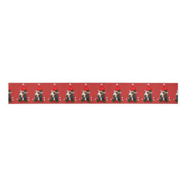 Basset Hound Kerstmis Grosgrain Lint