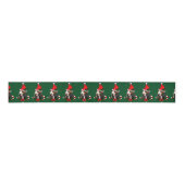 Basset Hound Kerstmis Grosgrain Lint (Voorkant)