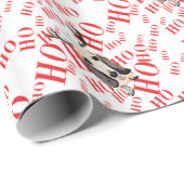 Basset Hound Kerstmis Ho Ho Ho Cadeaupapier (Rol Hoek)