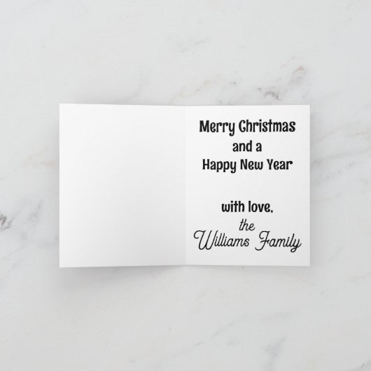 Basset-hound Kerstmis Kaart (Binnen)