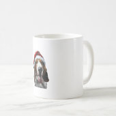 Basset Hound Kerstmis Koffiemok (Voorkant rechts)