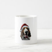 Basset Hound Kerstmis Koffiemok (Center)