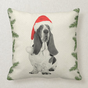 Basset Hound kerstmis Kussen