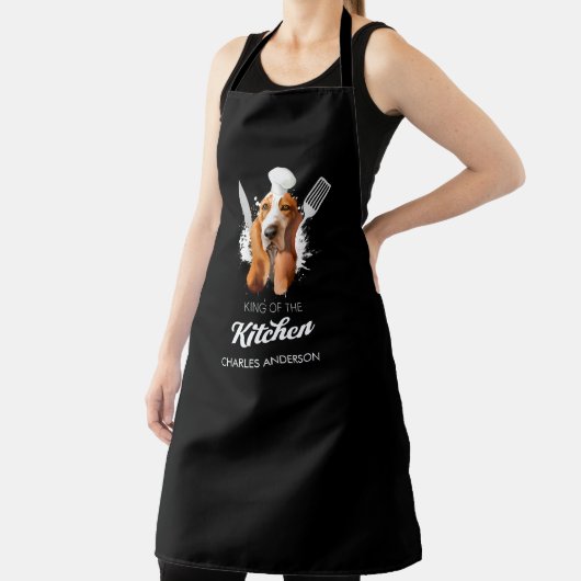 Basset Hound King van de Keukenkoning Dog Chef Schort (Insitu)