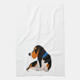 Basset Hound Kitchen Towel Theedoek