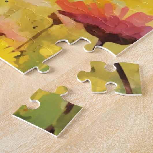 Basset Hound kleurrijke waterverf kunstwerk Legpuzzel (Zijkant)