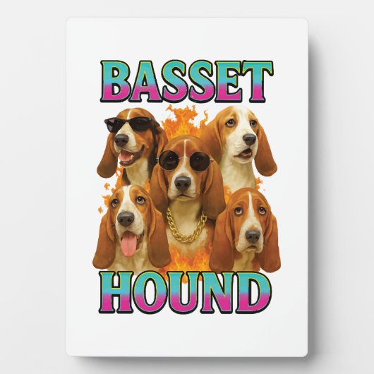 Basset Hound Kopie Fotoplaat (voorkant)