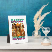 Basset Hound Kopie Fotoplaat (Zijkant)