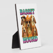 Basset Hound Kopie Fotoplaat (Zijkant)