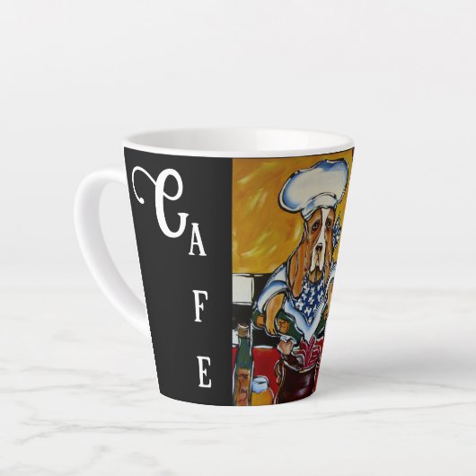 BASSET HOUND LATTE MOK (Linkerhoek)