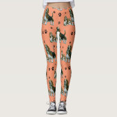 Basset Hound Leggings, Basset Hound Dogs Leggings (Voorkant)