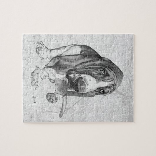 Basset Hound Legpuzzel (Horizontaal)