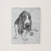 Basset Hound Legpuzzel (Verticaal)