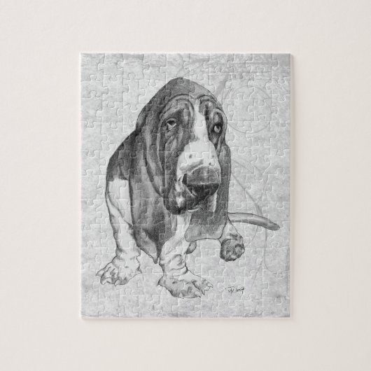 Basset Hound Legpuzzel (Verticaal)