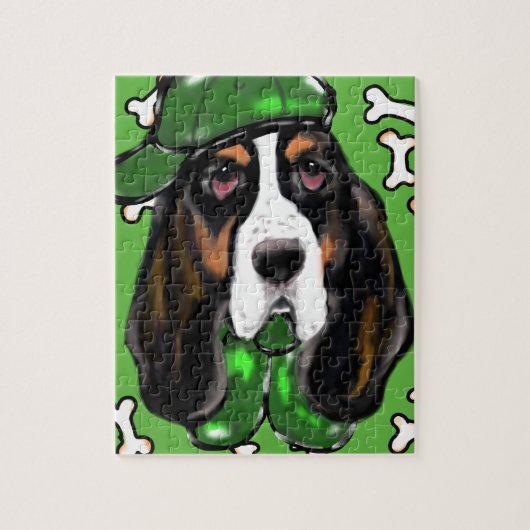 Basset Hound Legpuzzel (Verticaal)