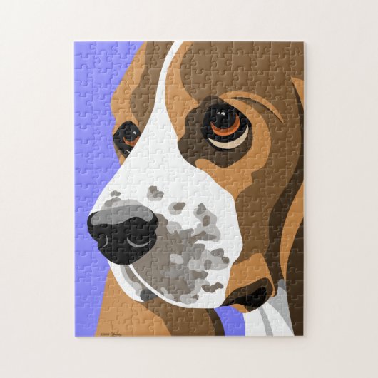 Basset Hound Legpuzzel (Verticaal)