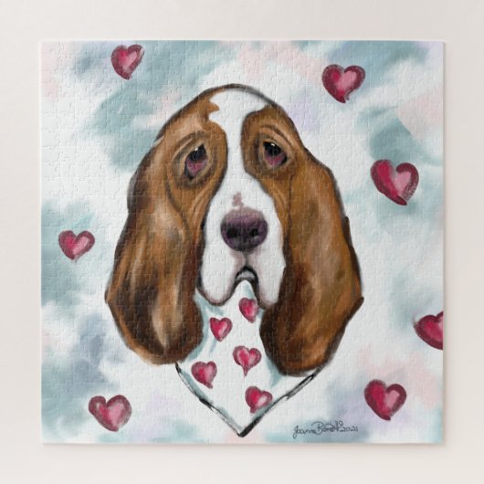 Basset Hound Legpuzzel (Verticaal)