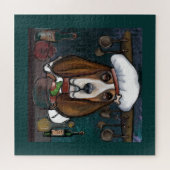 BASSET HOUND LEGPUZZEL (Horizontaal)