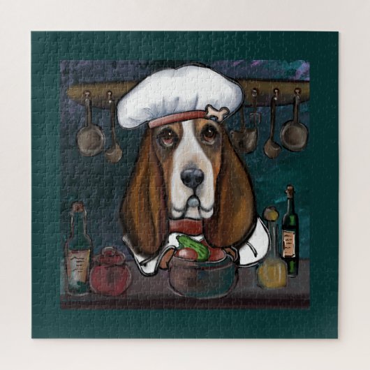 BASSET HOUND LEGPUZZEL (Verticaal)