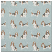 Basset Hound lichtblauw Stof (Swatch)