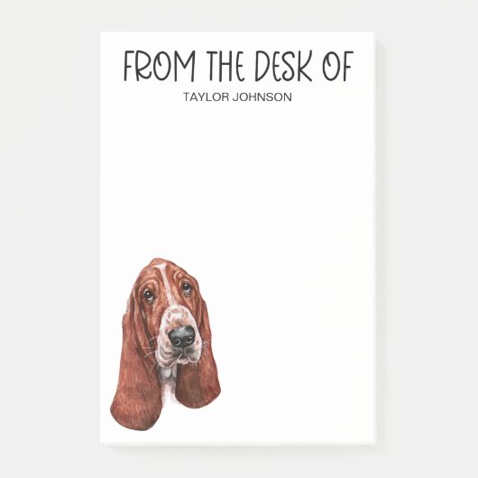 Basset Hound liefhebber Post-it® Notes (Voorkant)